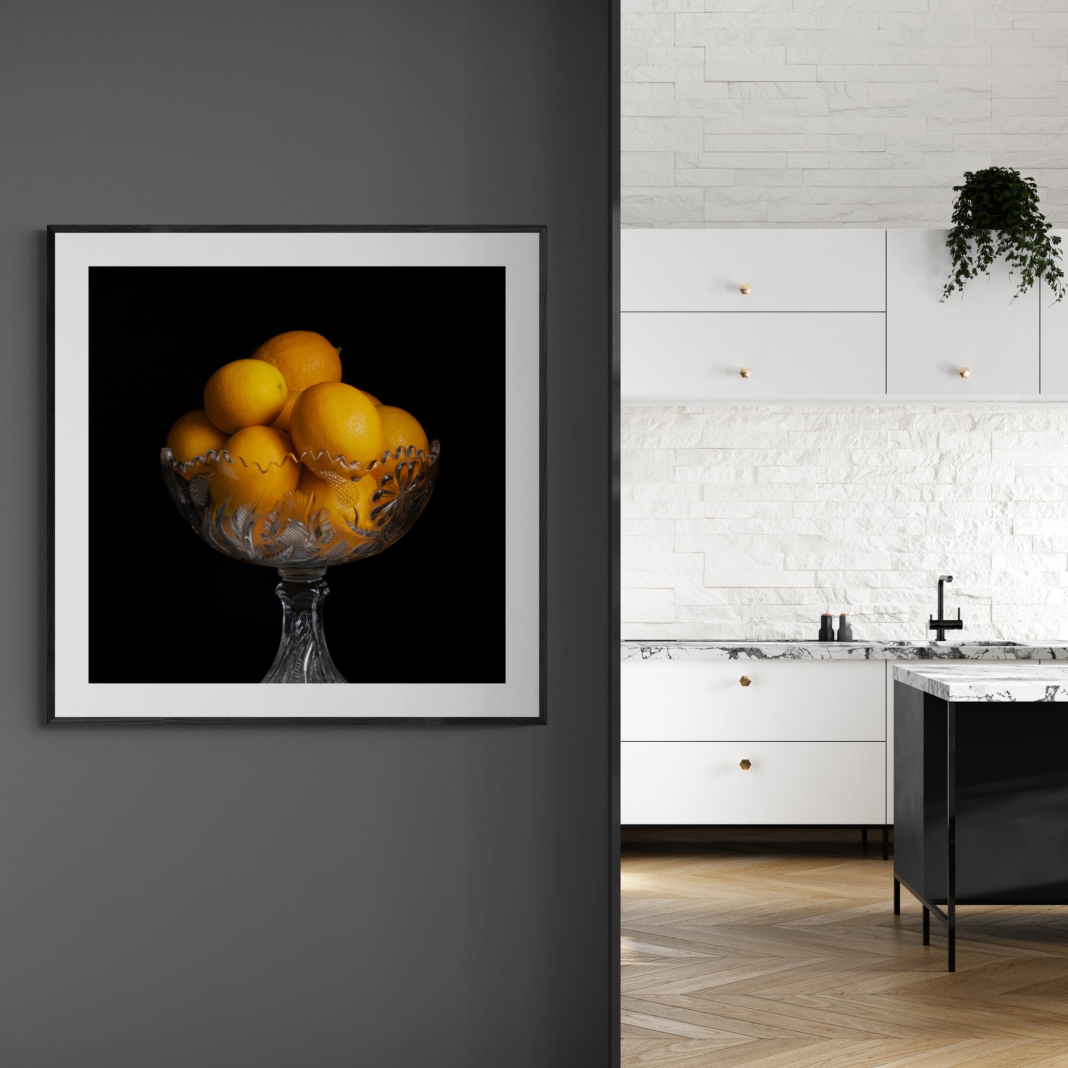 9 Lemons in a Bowl | Square Open Edition Print