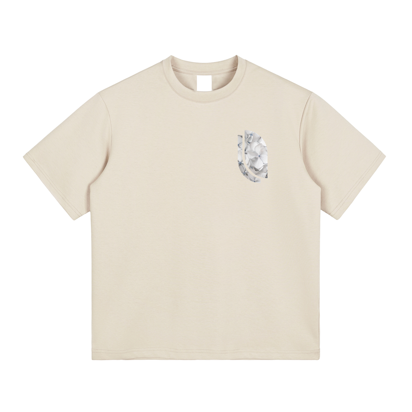 Active Tee – White Hydrangea