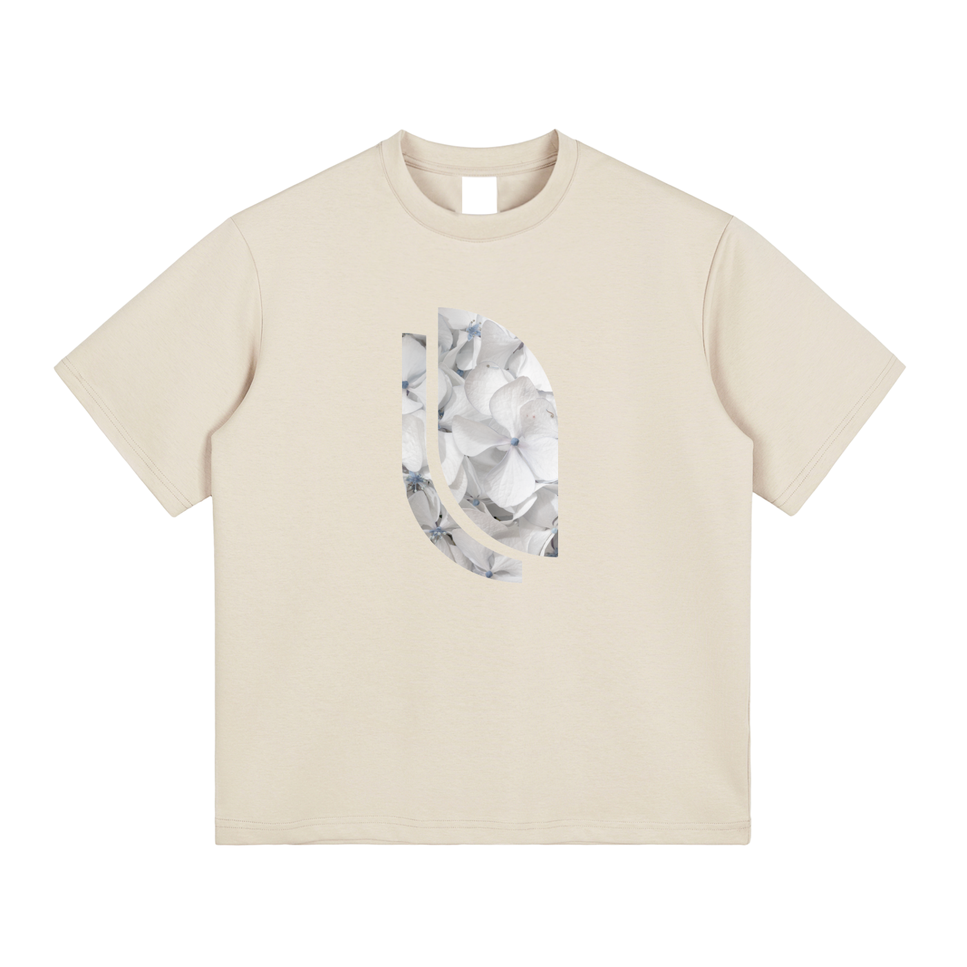 Active Tee – White Hydrangea