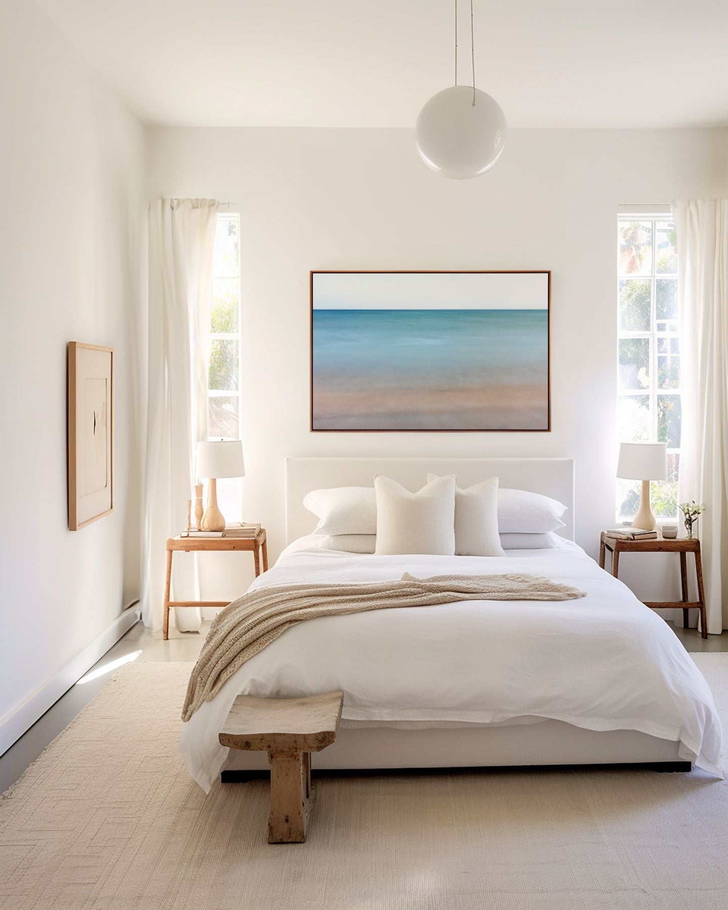 Bedrooms_-_New_Horizons_Inhale_Exhale Wall Art by Kirsten Clark Art