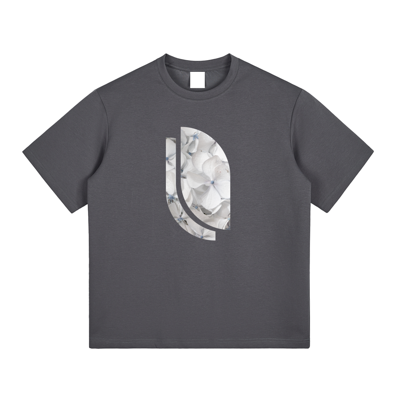 Active Tee – White Hydrangea