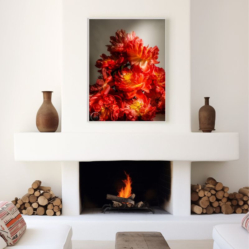 Coral Sunset Canvas Print - Kirsten Clark Art