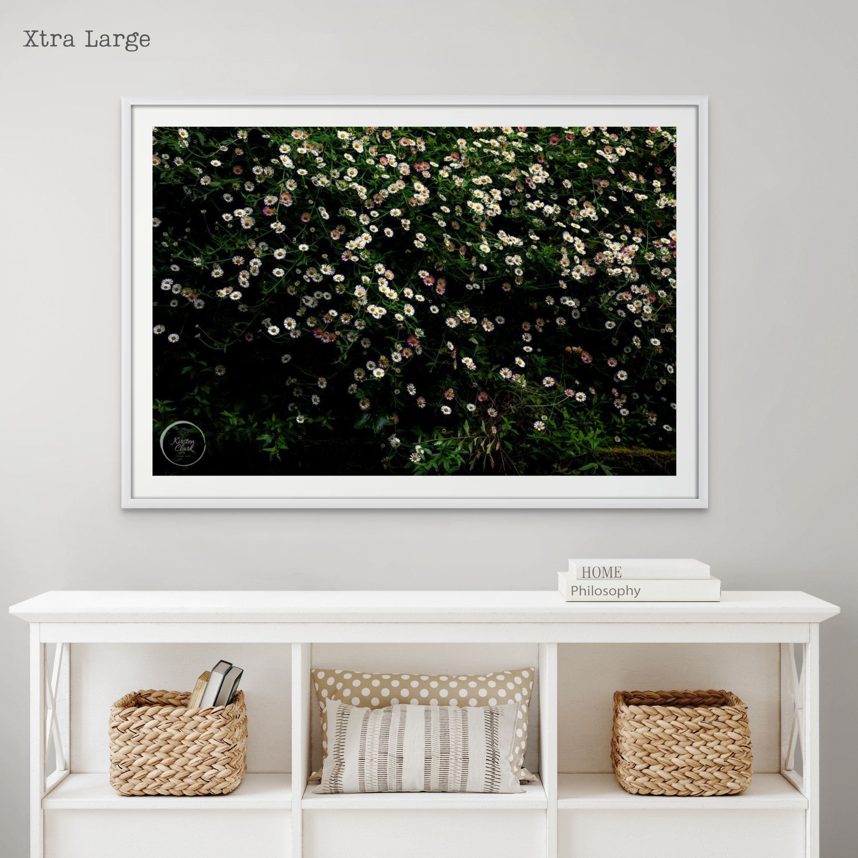 Daisy Bank XL Print by Kirsten Clark