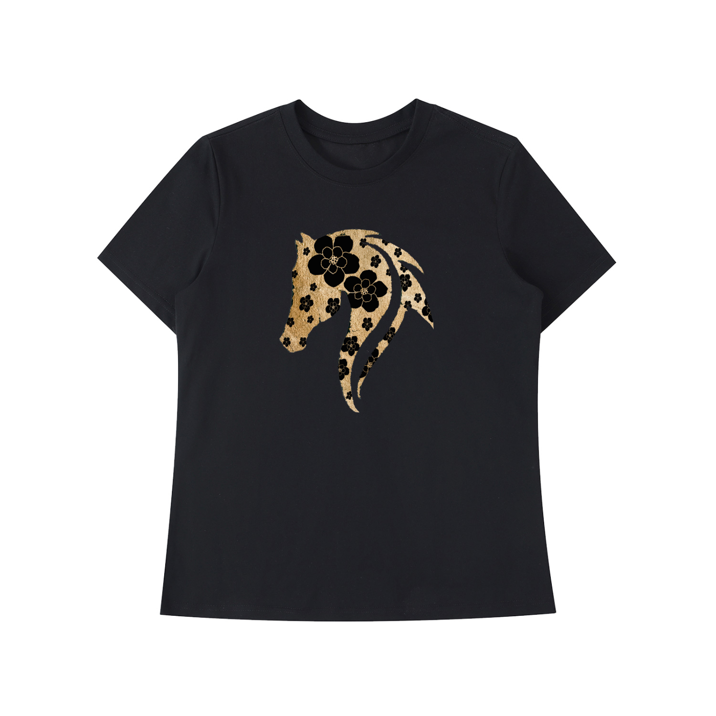 Golden Horse & Wildlfowers Slim Fit Classic Tee