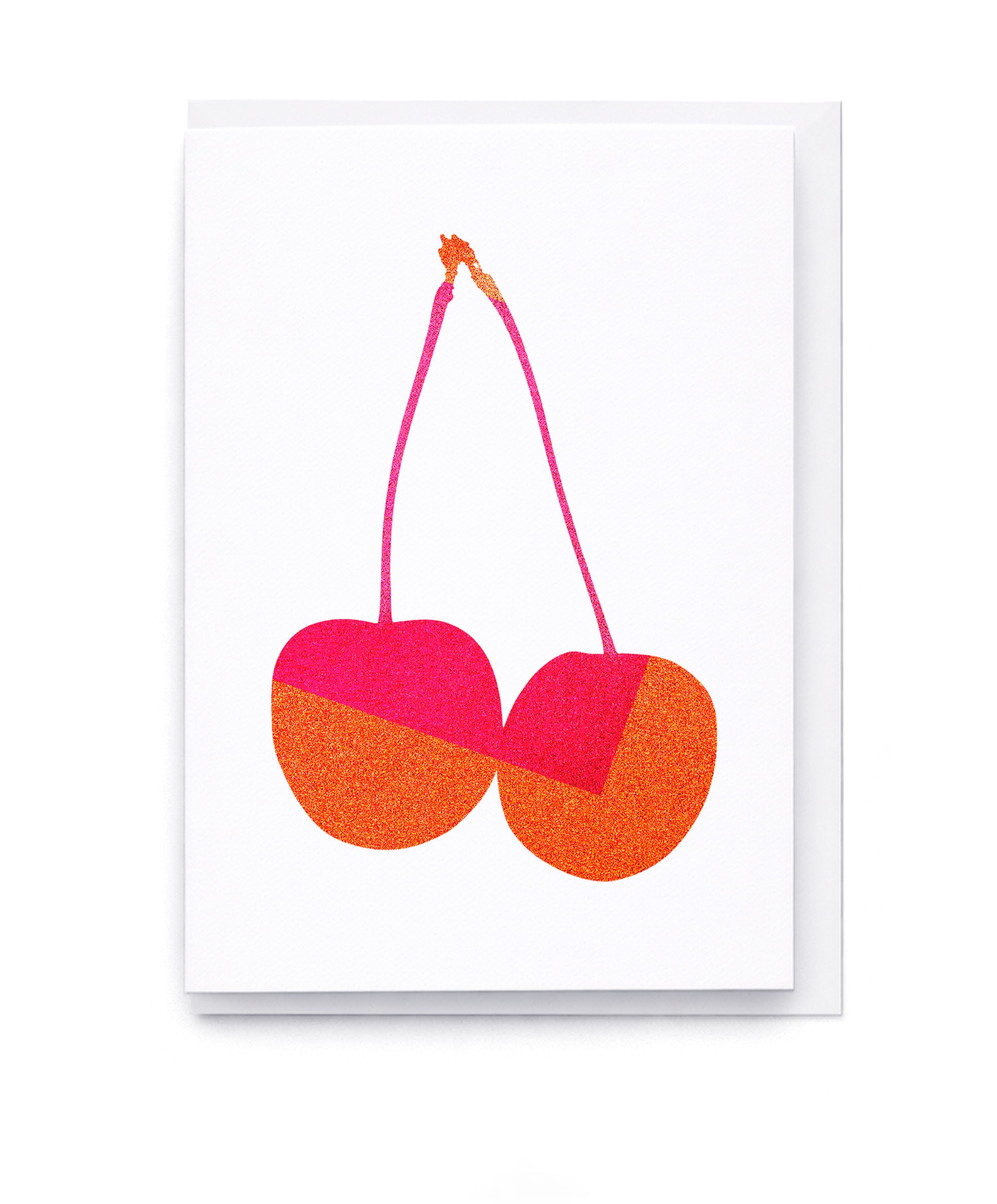 Cherry Greeting Card A6 Blank inside Designed and made in New Zealand