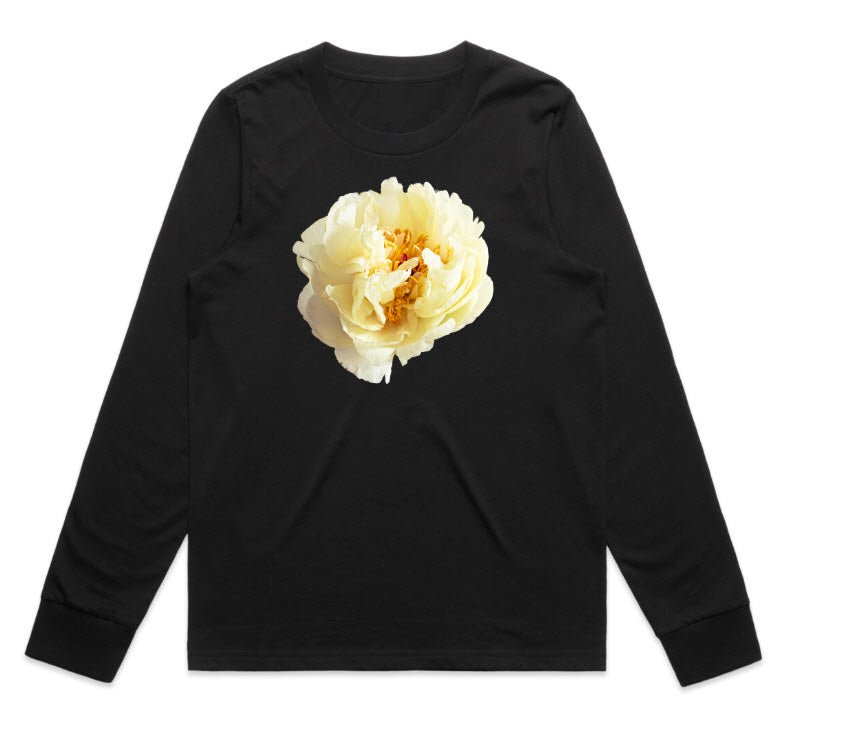 Lemon Chiffon Cuffed Long Sleeve Tee