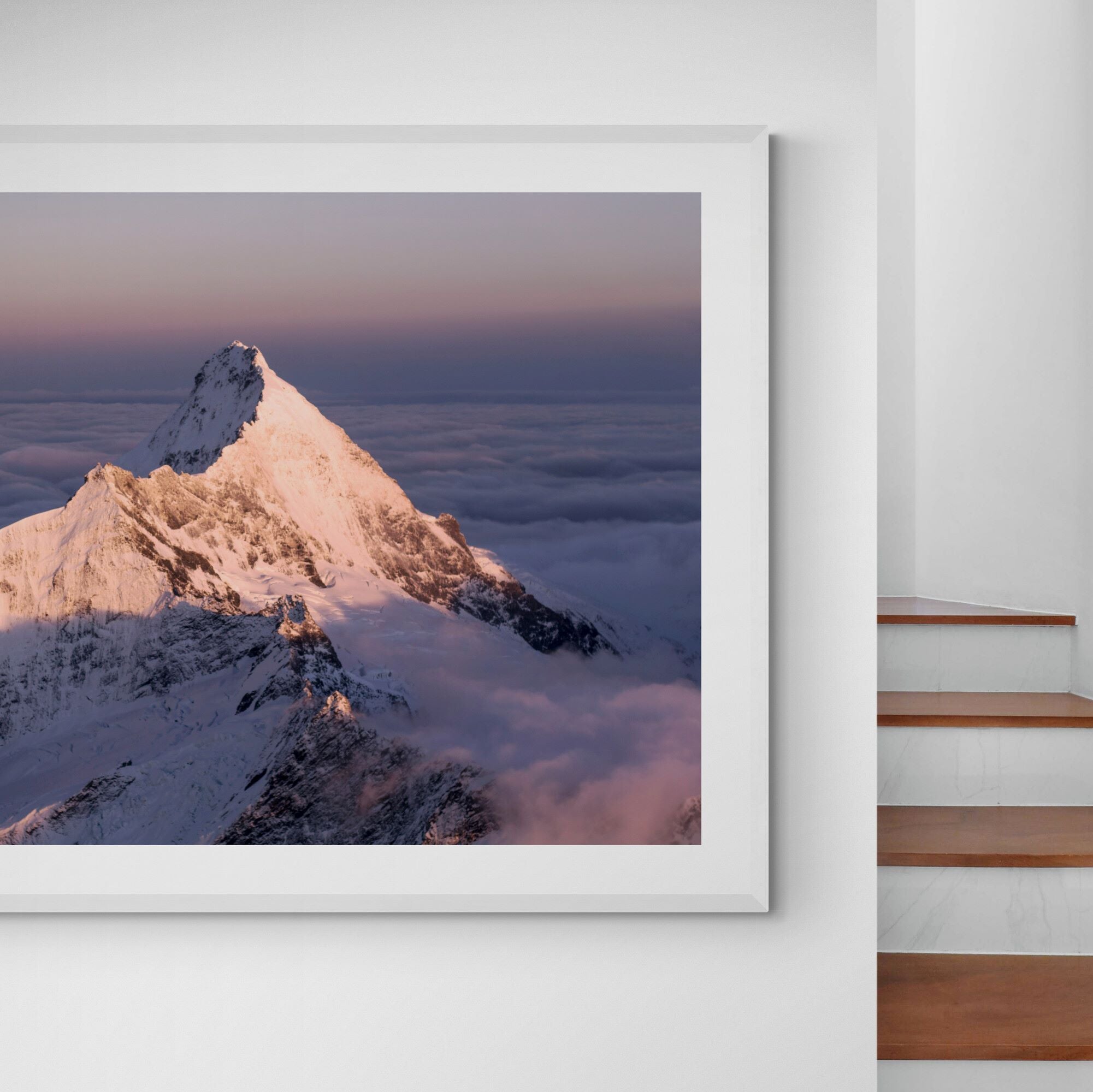 Mt Aspiring on interior-feature-wall by Kirsten Clark Art