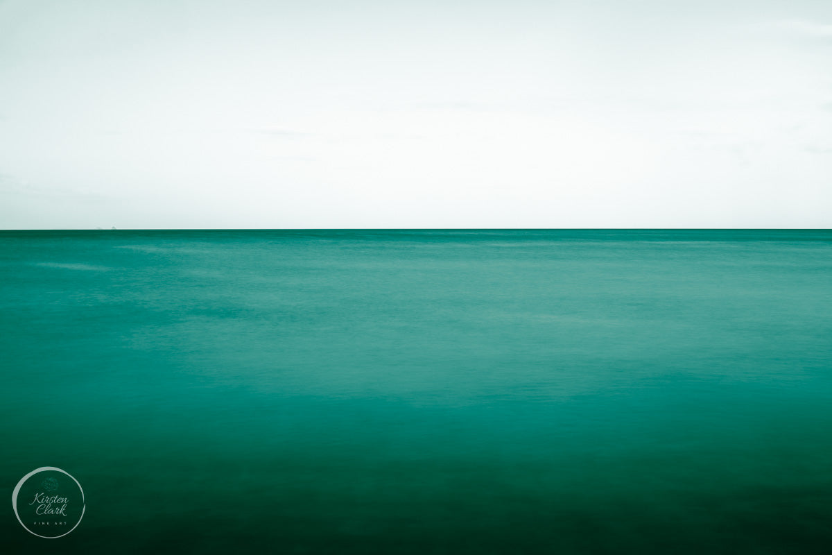 Emerald Sea Print for modern coastal interiors