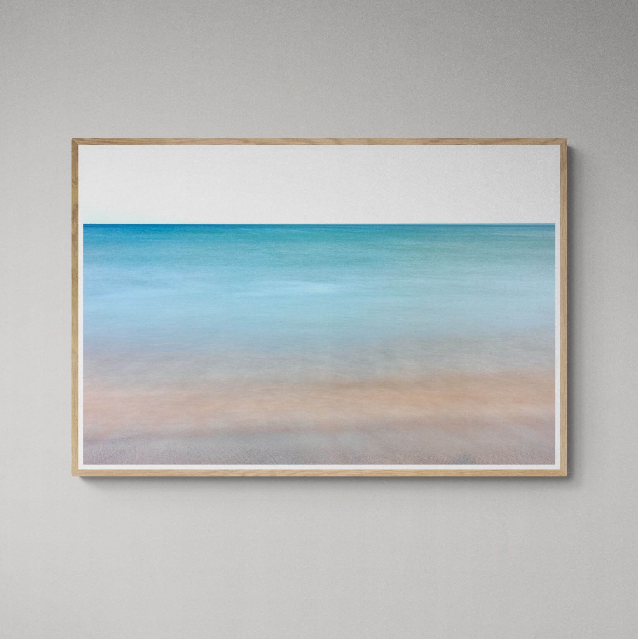 New Horizons inhale exhale print framed on the wall by Kirsten Clark Art