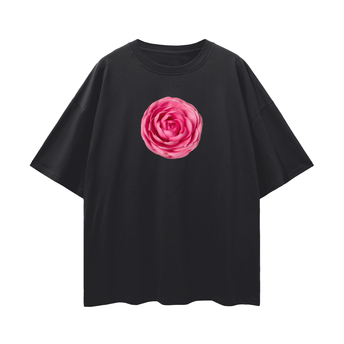 Pink Camellia Oversized Tee