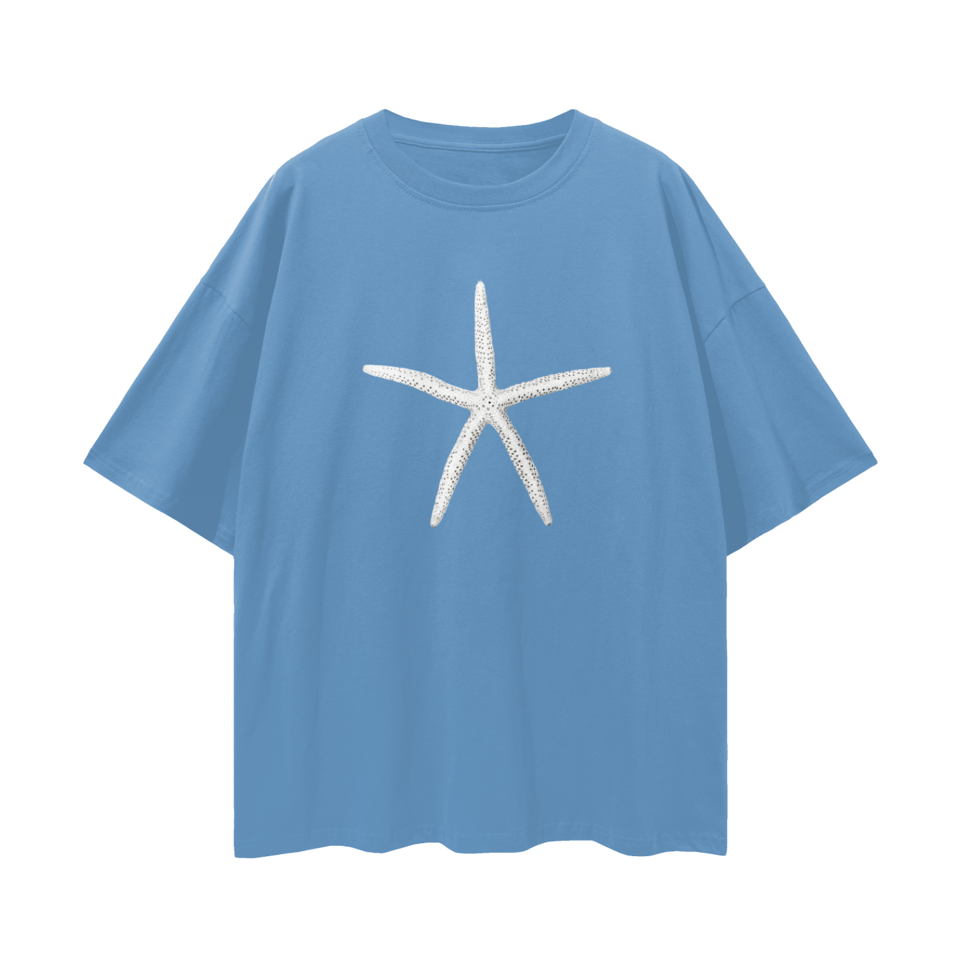 White Starfish Oversized Tee