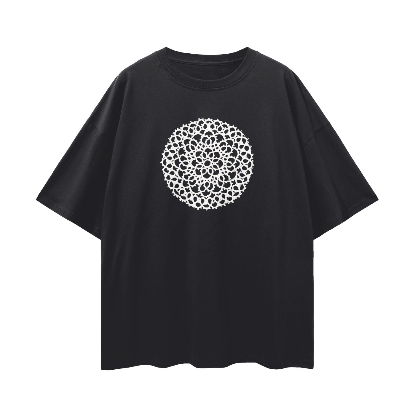 White Lace Oversized Tee