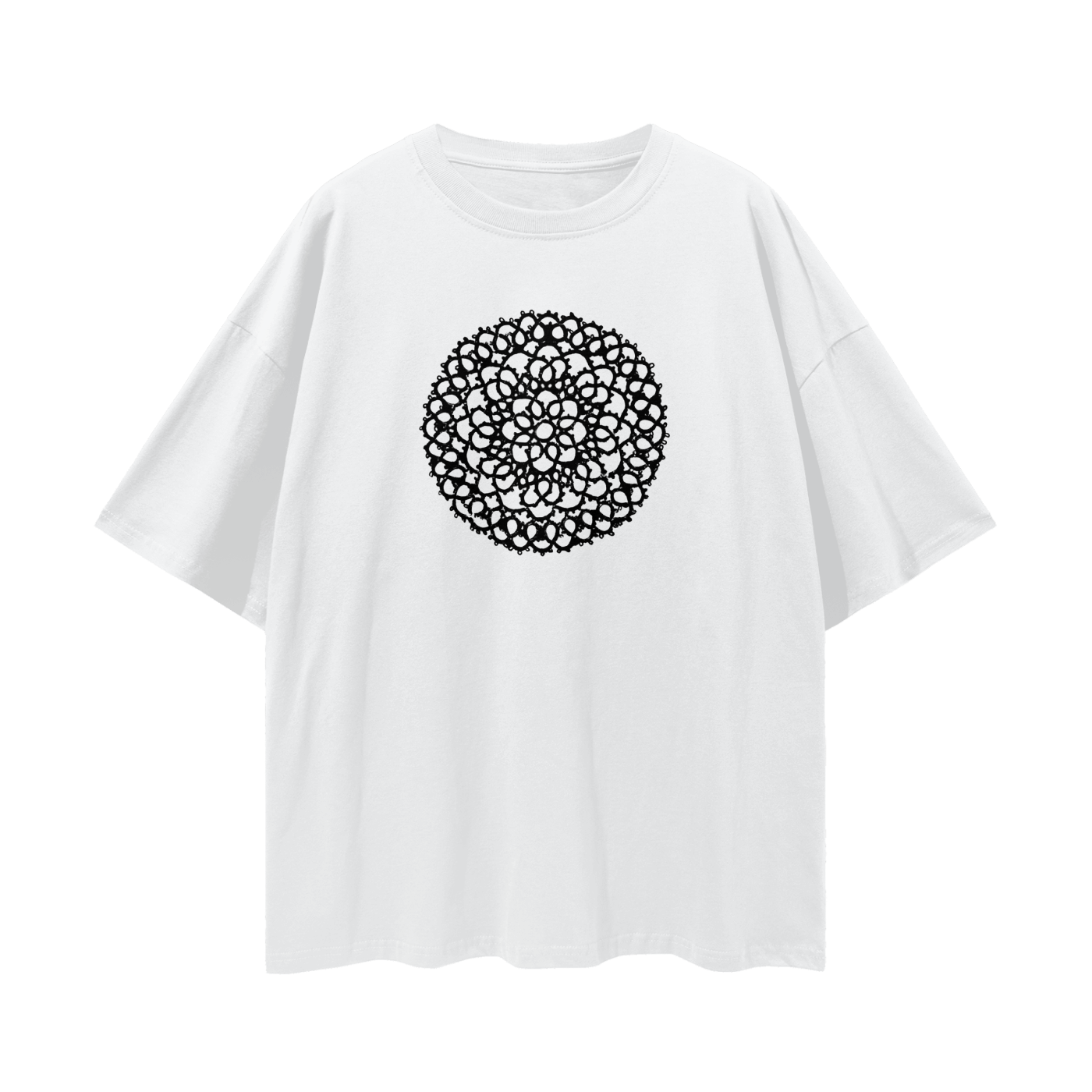 Black Lace Oversized Tee