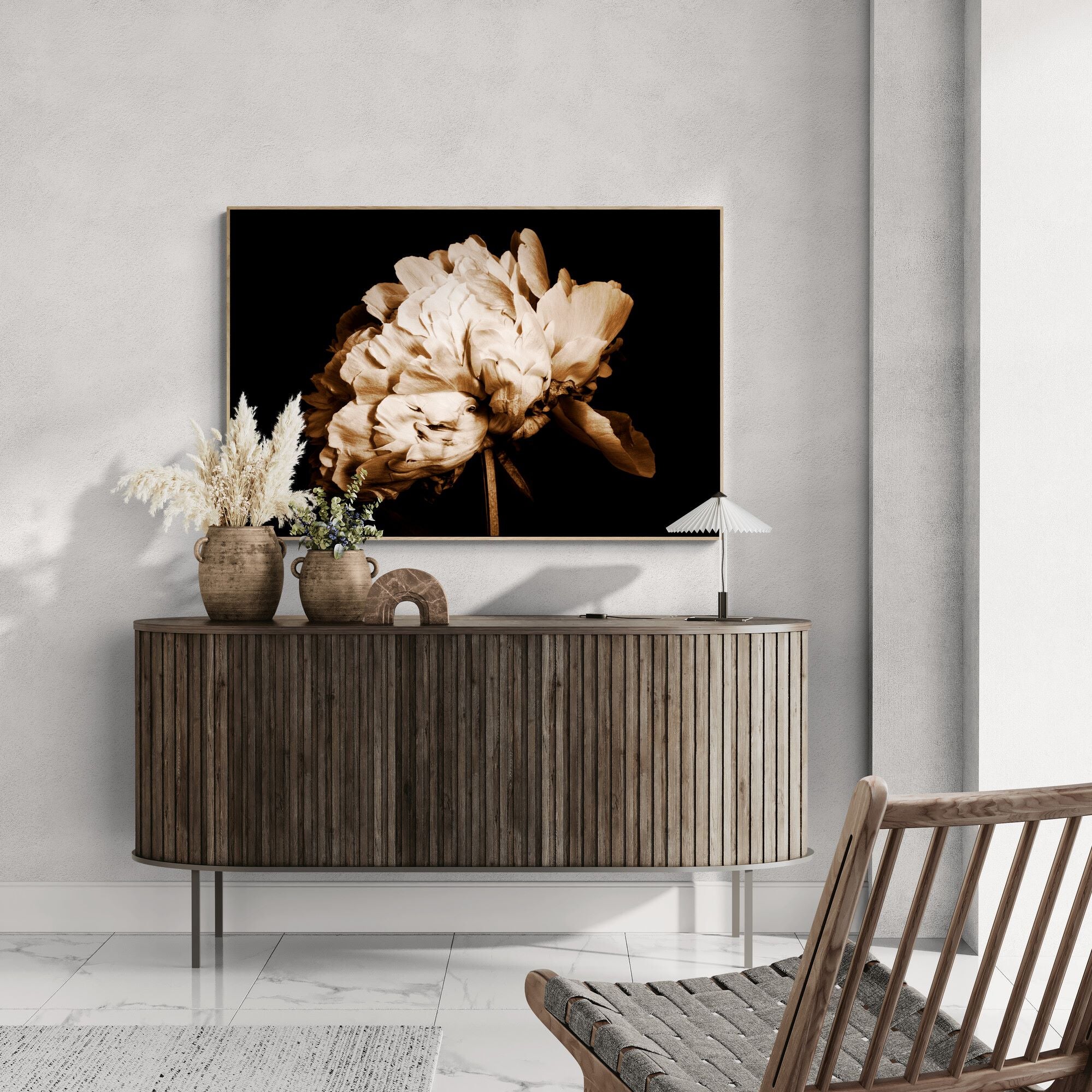 Portrait of a Peony | Canvas Print