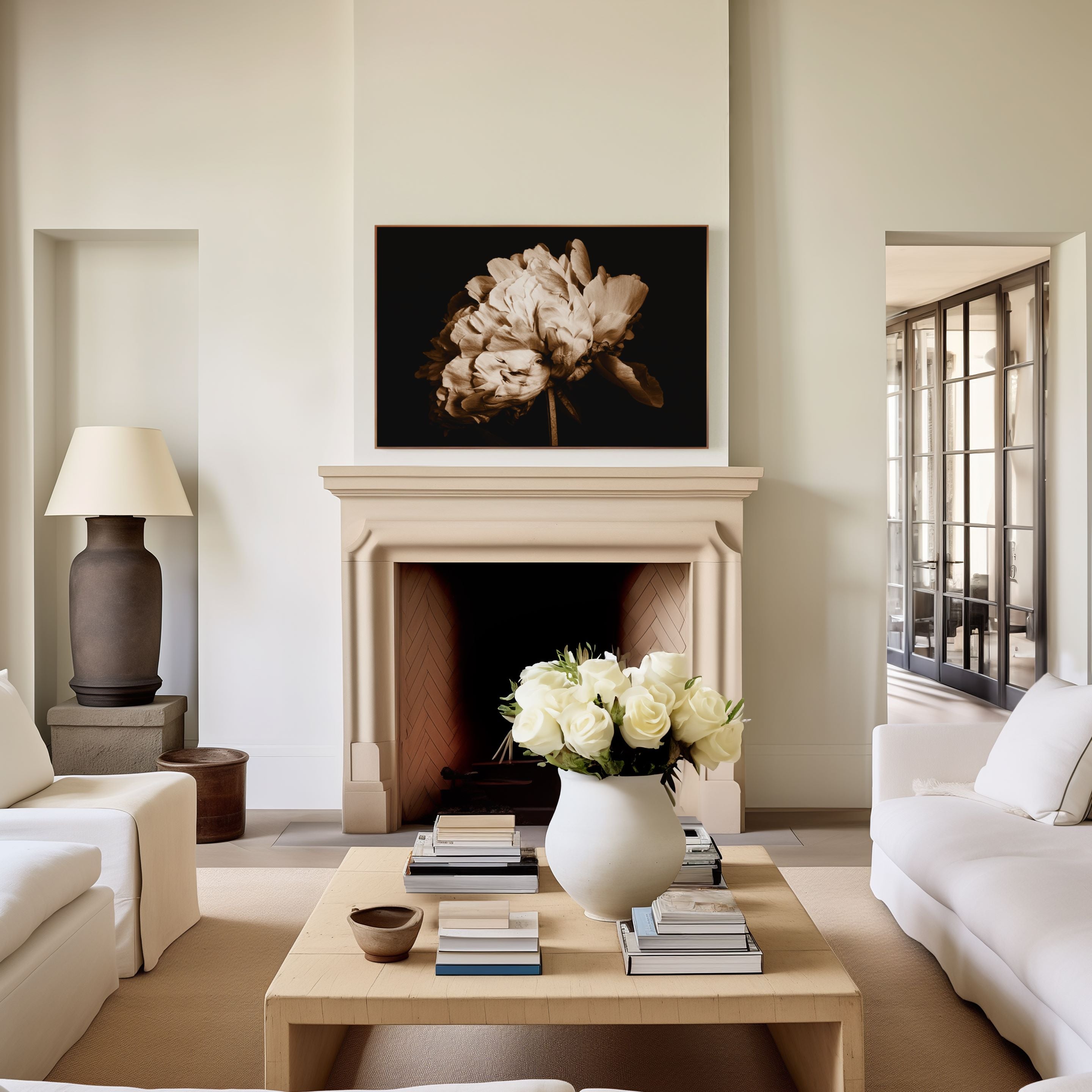 Portrait of a Peony Print - Kirsten Clark Art