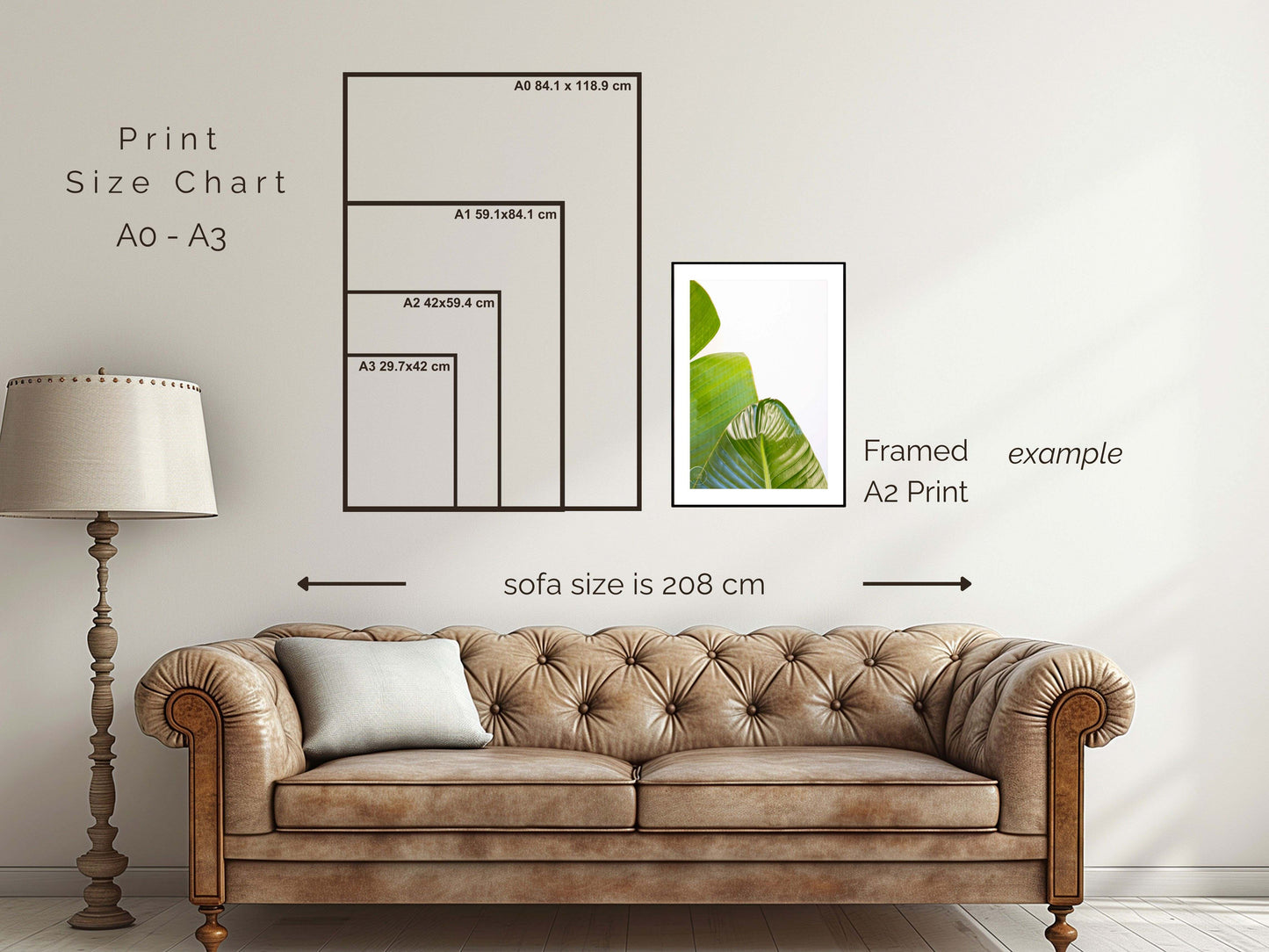 Banana Palms Set of 3 - Open Edition Prints