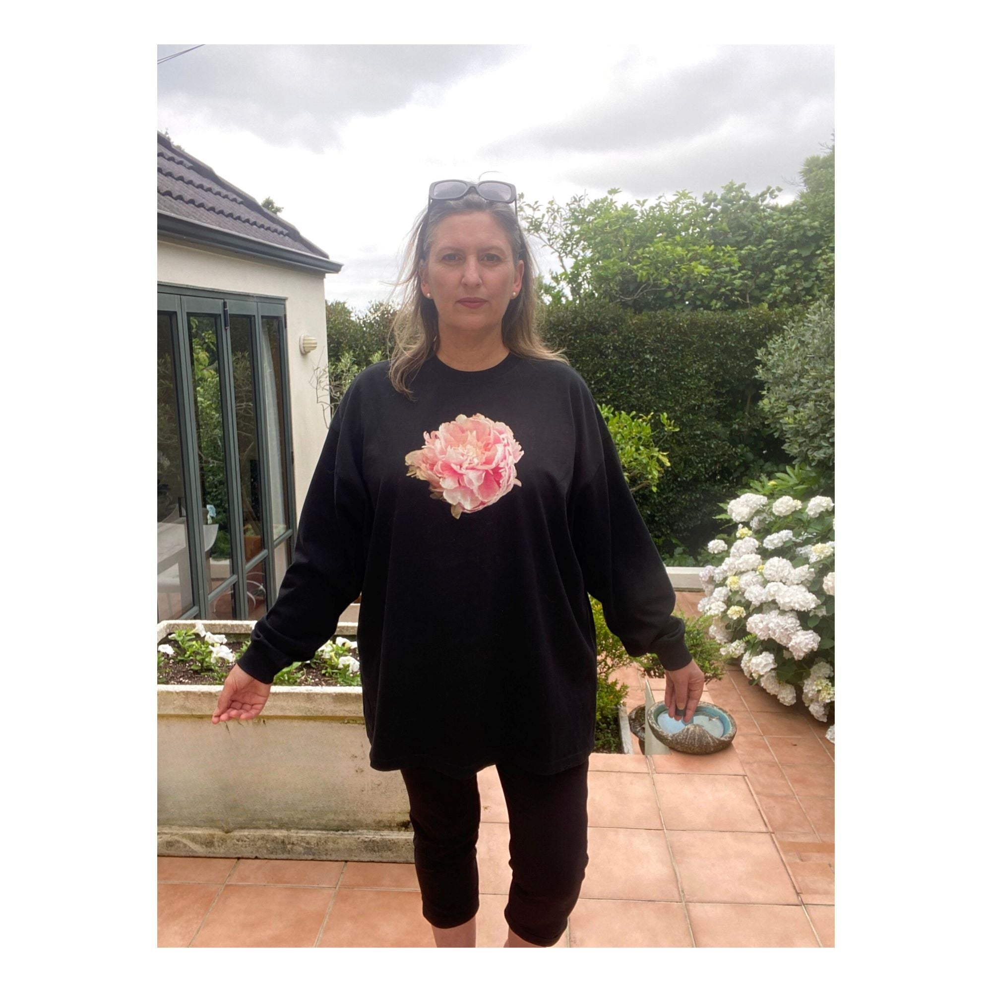 Sarah B Peony - Heavyweight Long Sleeve Tee