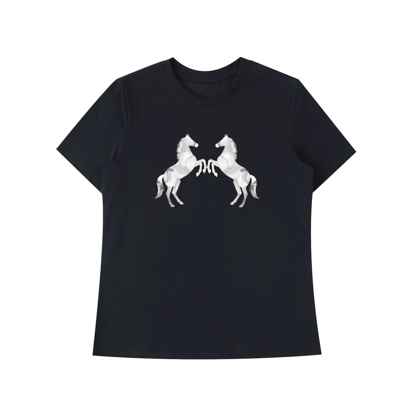 Twin White Horse Slim Fit Classic Tee