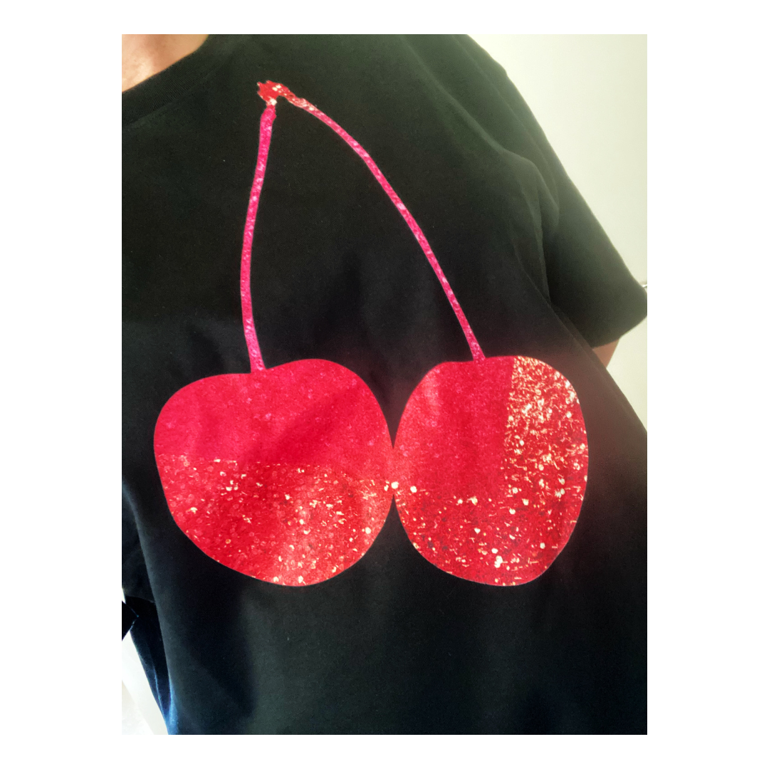 Cherry Glam Tee | Relaxed To Oversized