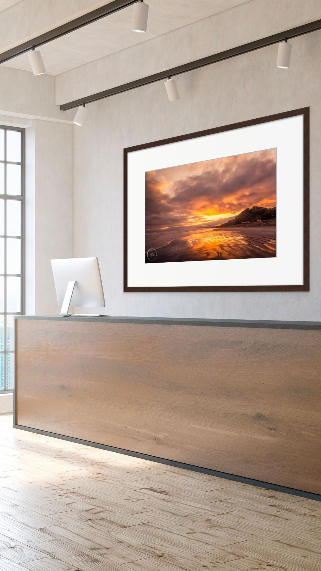 Ohope Beach Whakatane Liquid Gold Sunrise NZ Landscape Print - Office Artwork