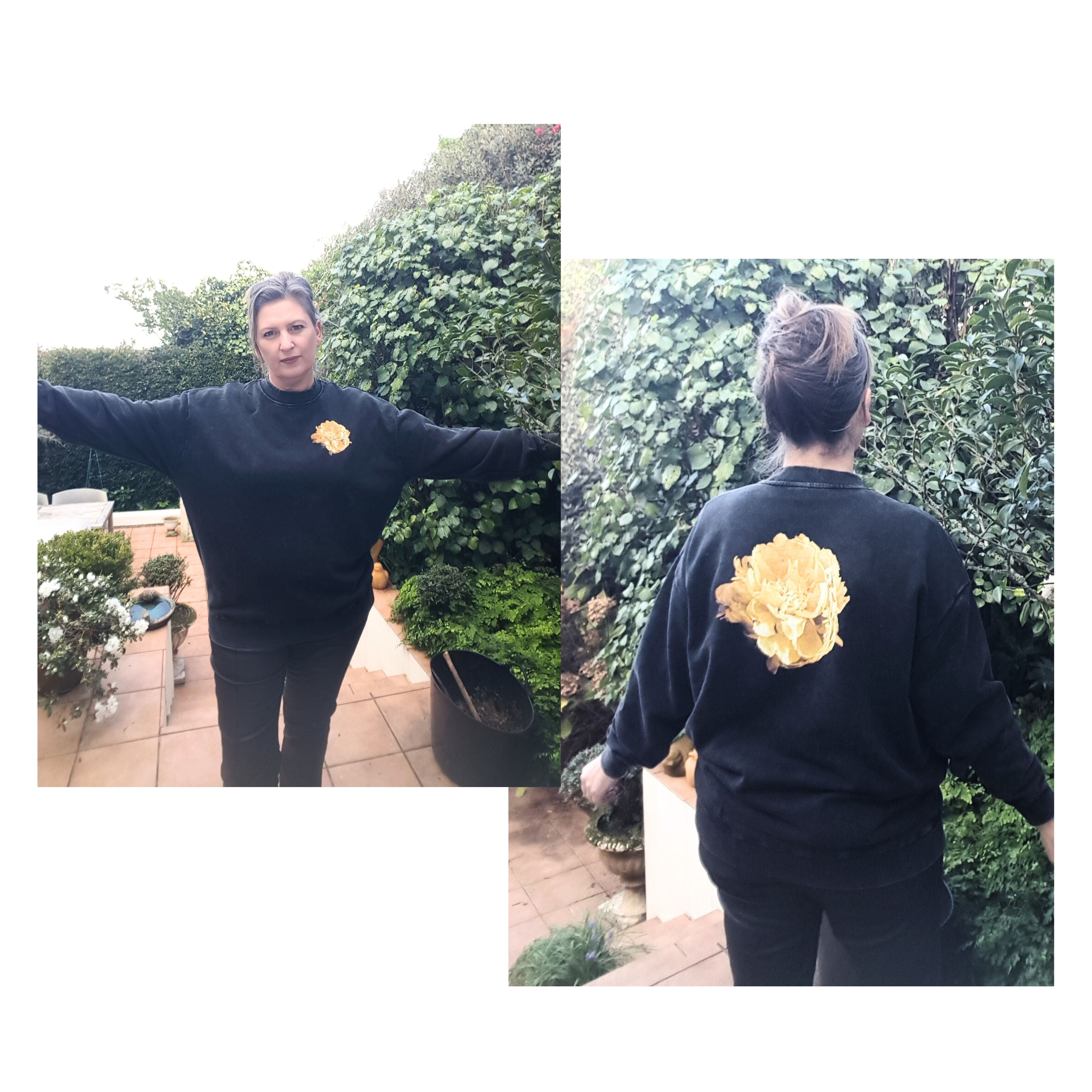 Sweatshirt Antique Gold Peony - Limited Edition