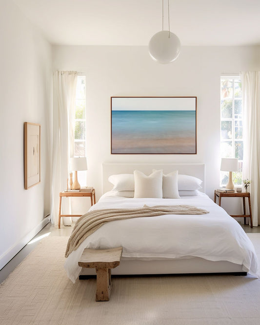 Bedrooms_-_New_Horizons_Inhale_Exhale Wall Art by Kirsten Clark Art