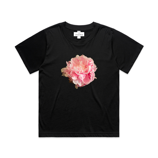 Sarah Bernhardt Peony - Relaxed-Fit Crew Neck Tee