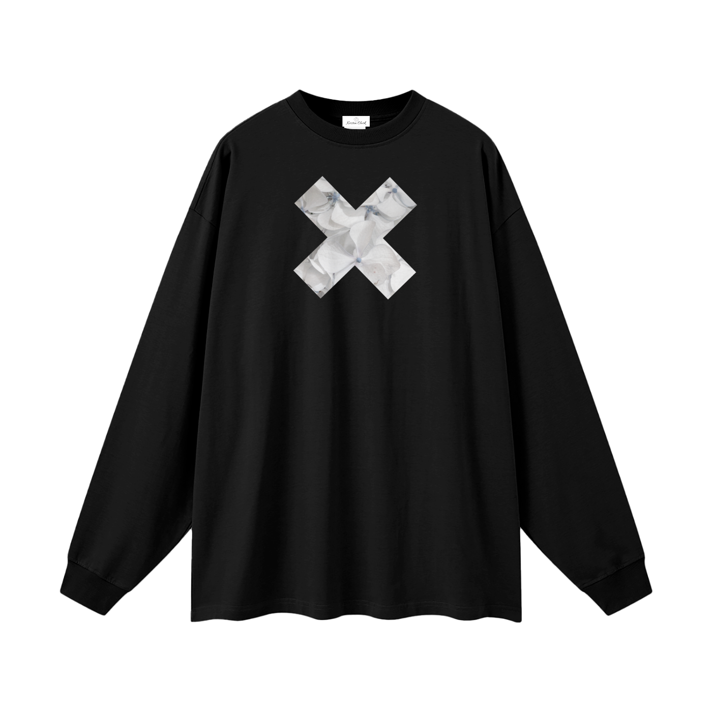 Hydrangea Cool Summer Whites - Heavyweight Long Sleeve Tee Unisex Fit