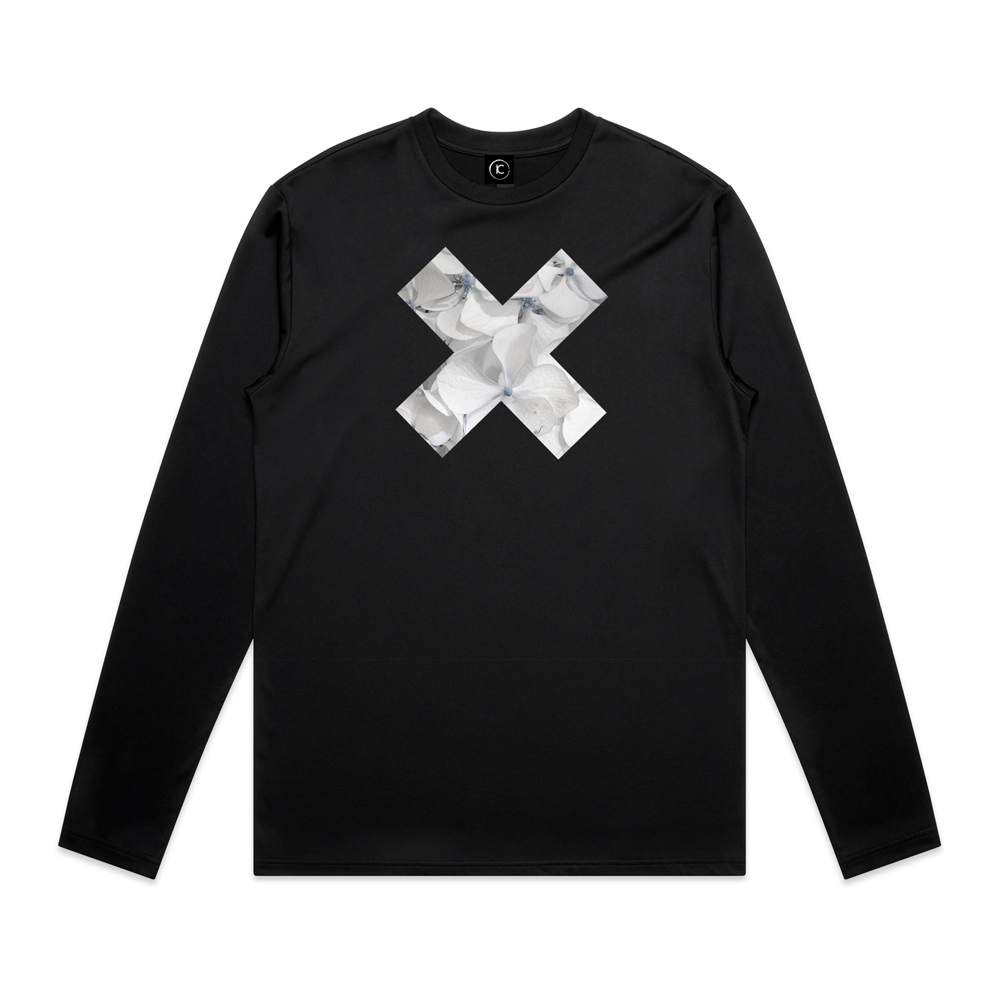 Cool Summer White Hydrangea X -  Active Wear Long Sleeve Tee