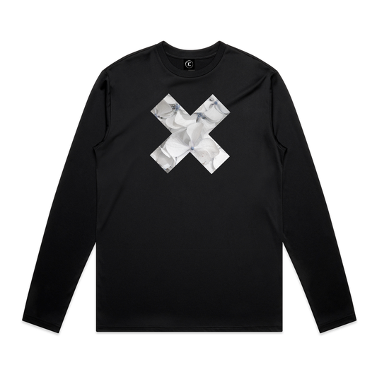 Cool Summer White Hydrangea X -  Active Wear Long Sleeve Tee
