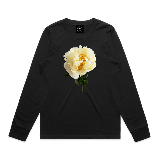 Lemon Chiffon -  Cuffed Long Sleeve Tee