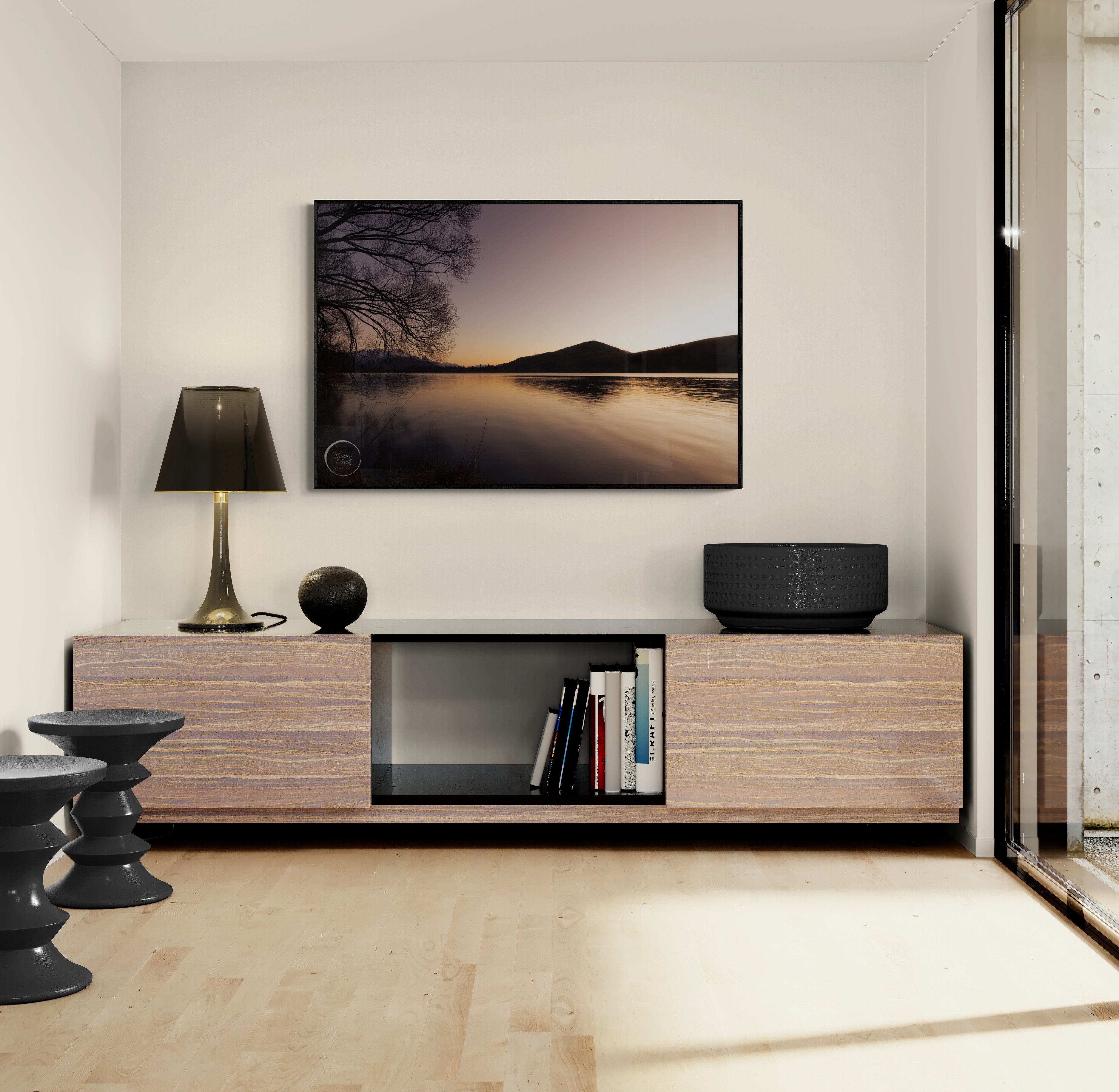 Lake Hayes Winter Sunset | Canvas Print