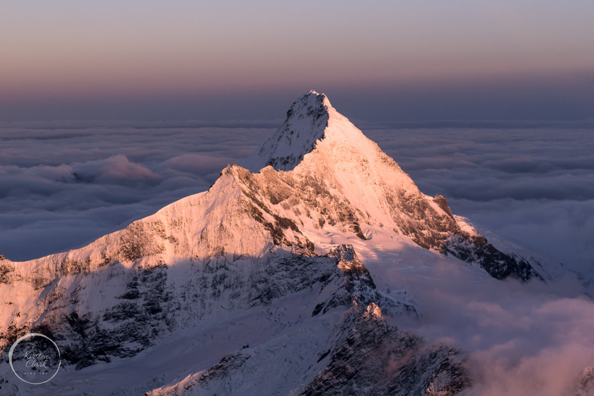 Mt Aspiring Sunrise NZ Landscape Print by Kirsten Clark