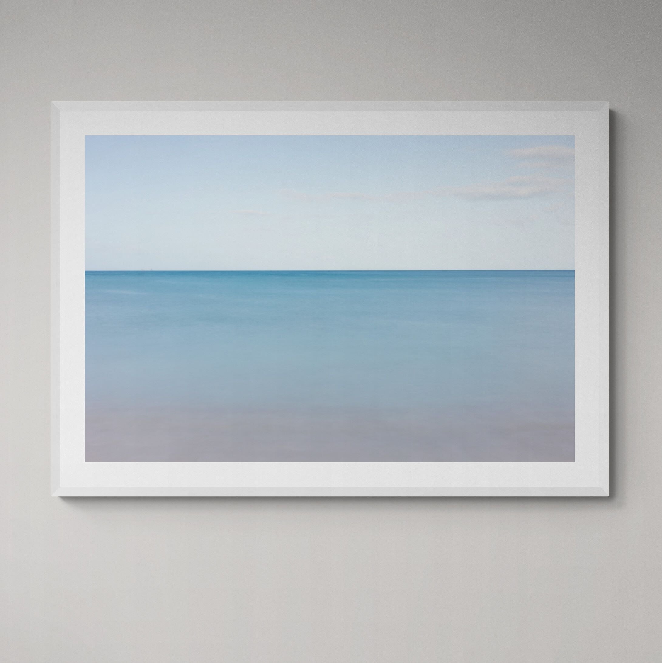 New Horizons Endless Summer print framed on the wall by Kirsten Clark Art