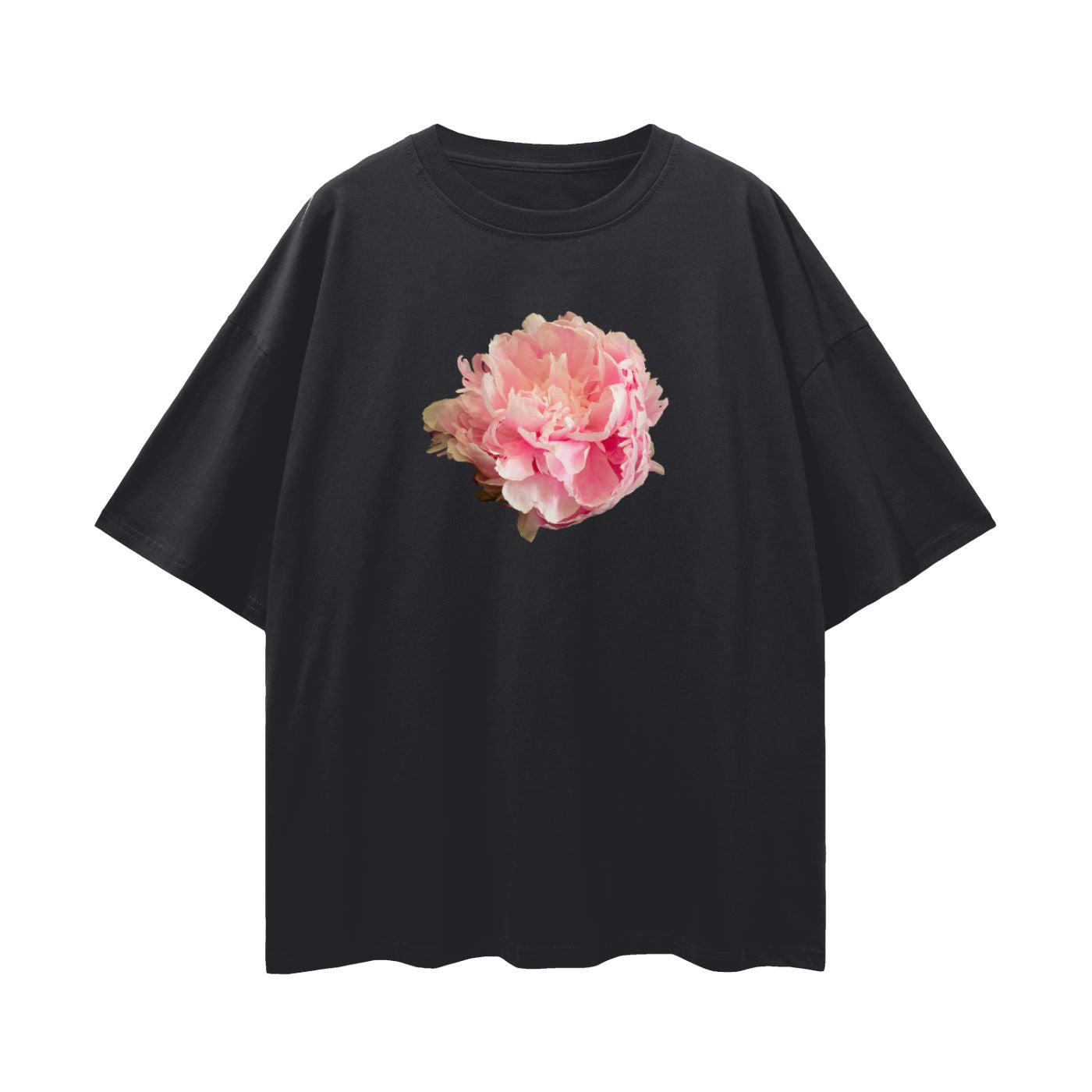 Pink Peony Tee Relaxed Oversized