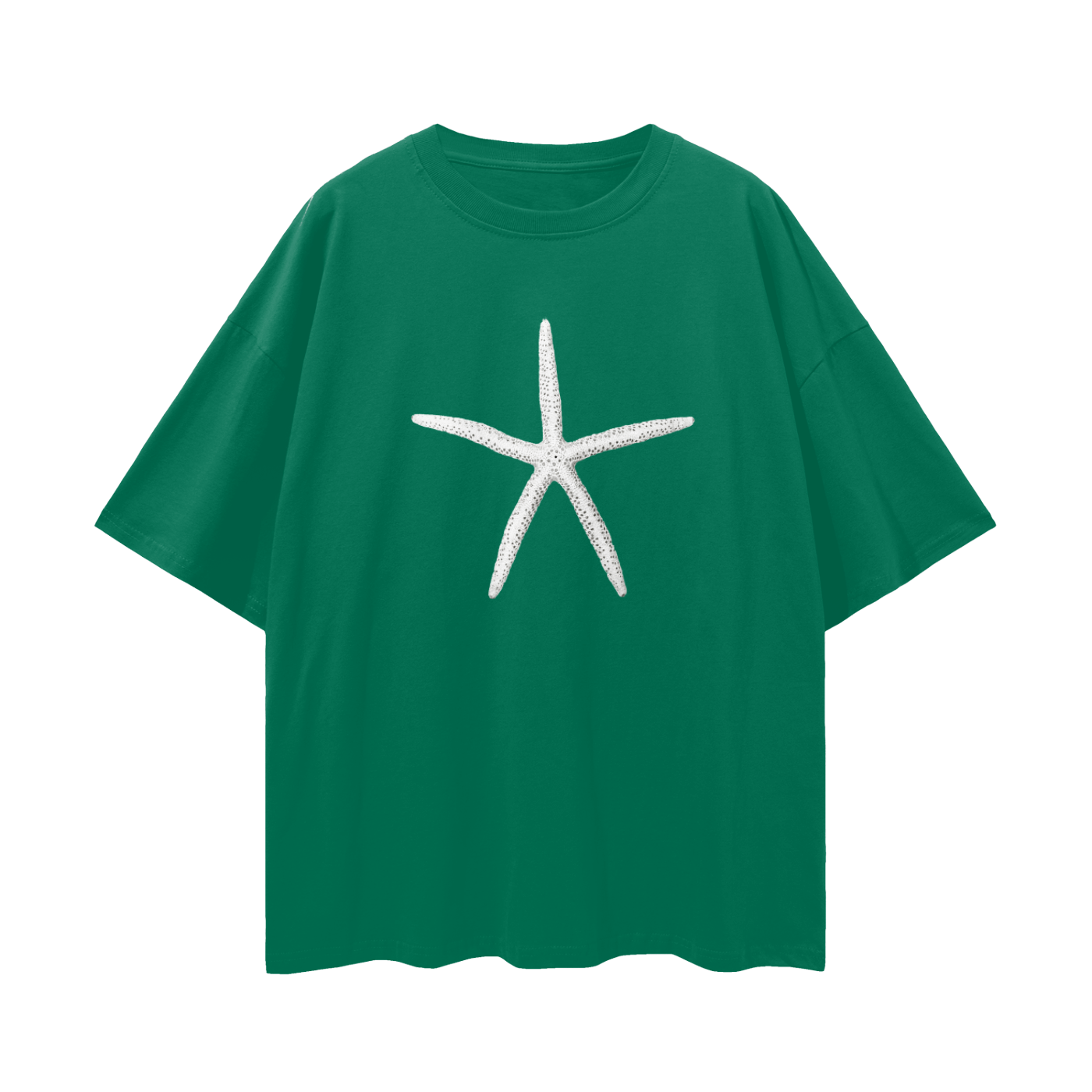White Starfish Oversized Tee