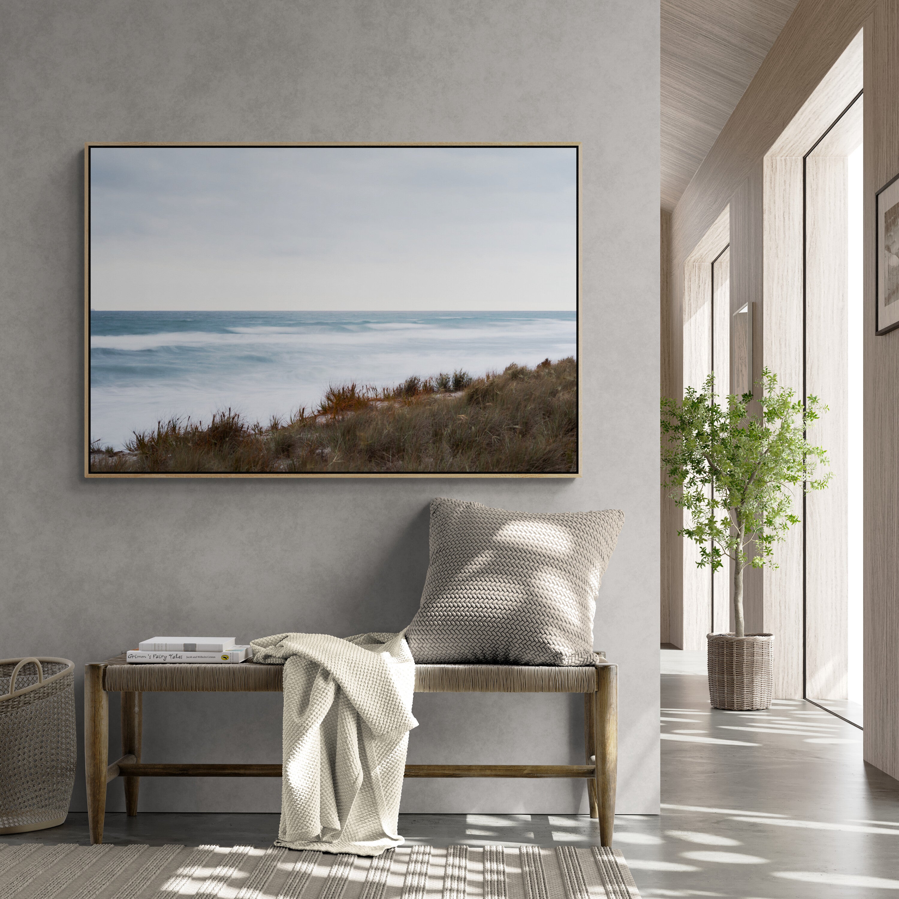 Papamoa Dunes canvas in foyer hallway