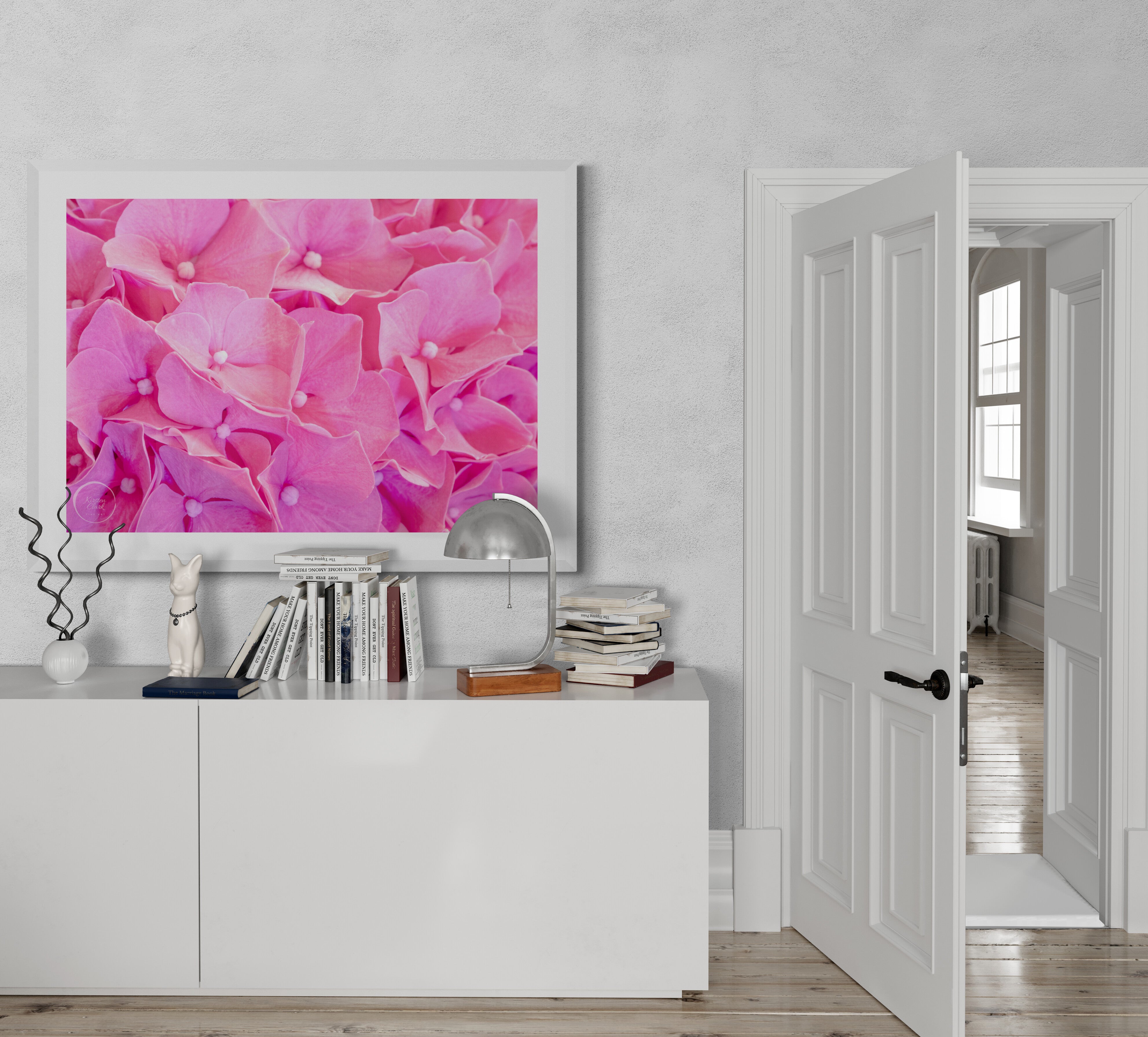 Pink Hydrangeas Print