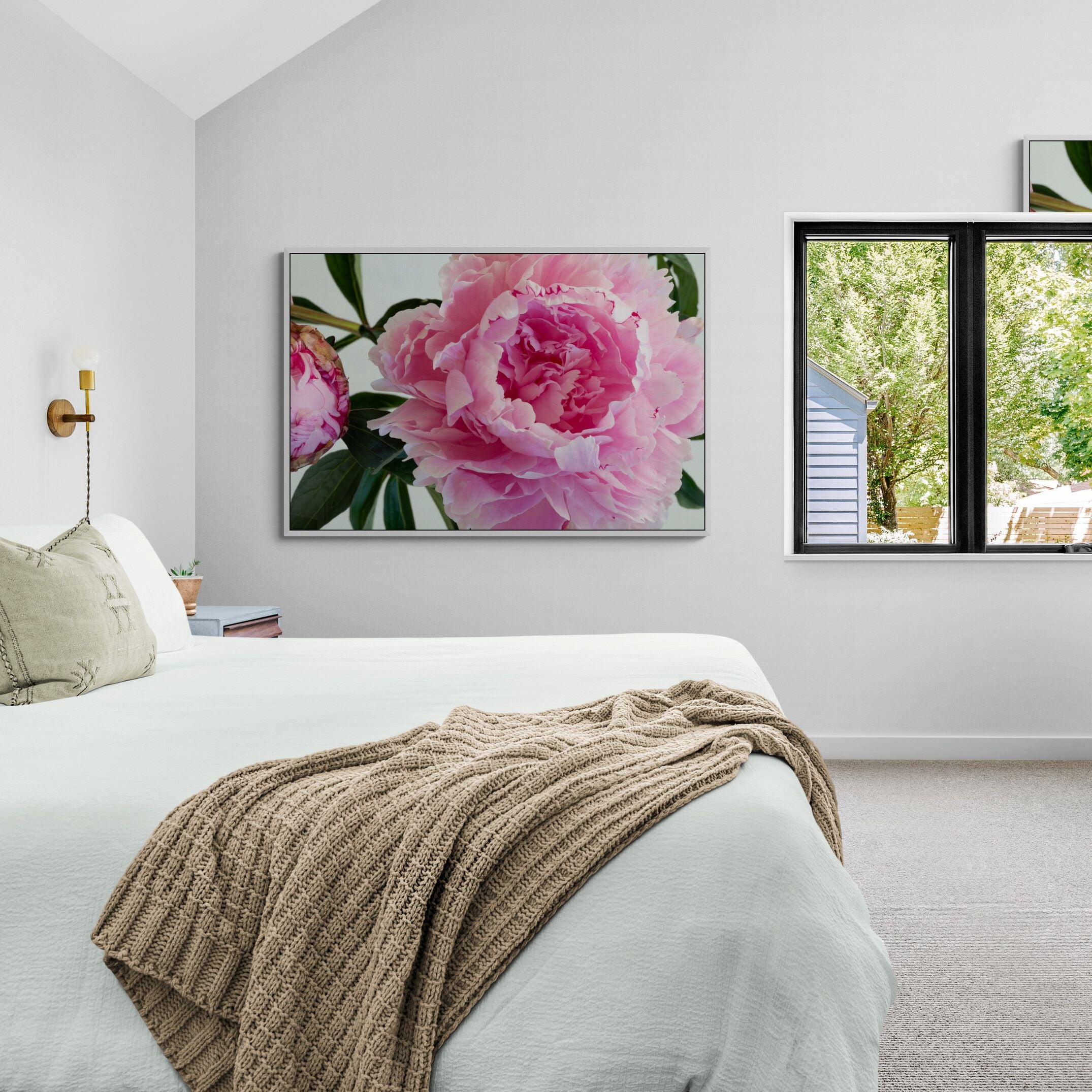 The Heart of Pink Peony | Canvas Print