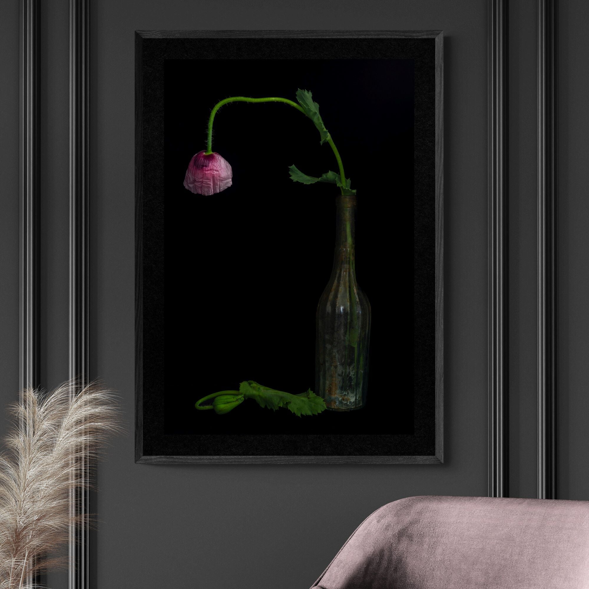Still Life - Poppy & Antique Bottle | Open Edition Print