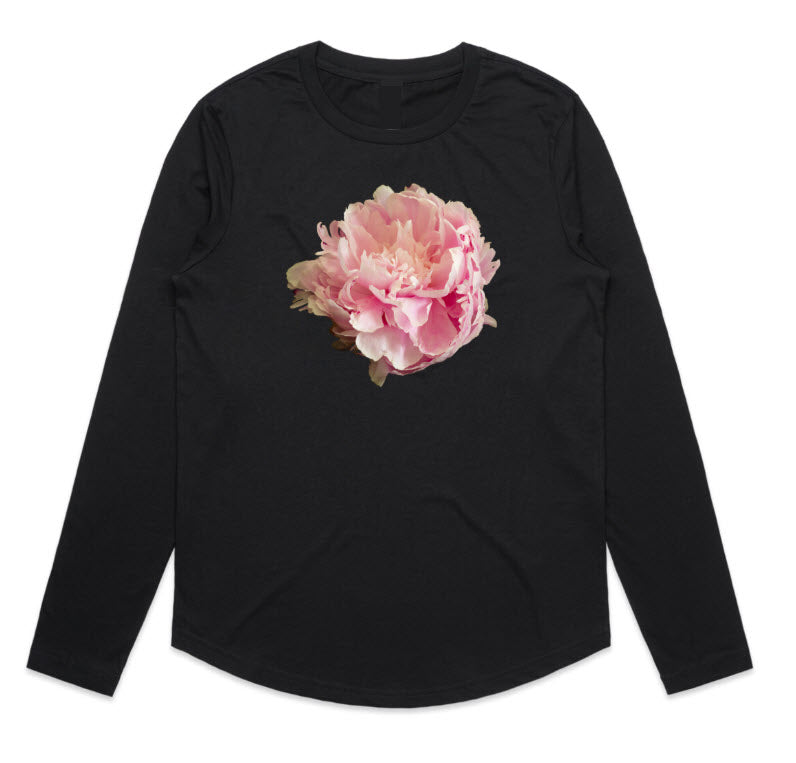 Sarah Bernhardt Curved Hem Long Sleeve Tee