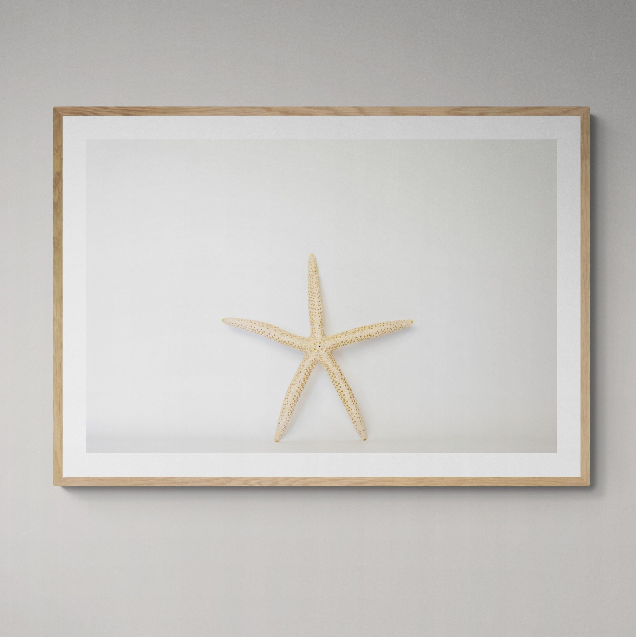 Starfish_print_framed_on_the_wall by Kirsten Clark Art
