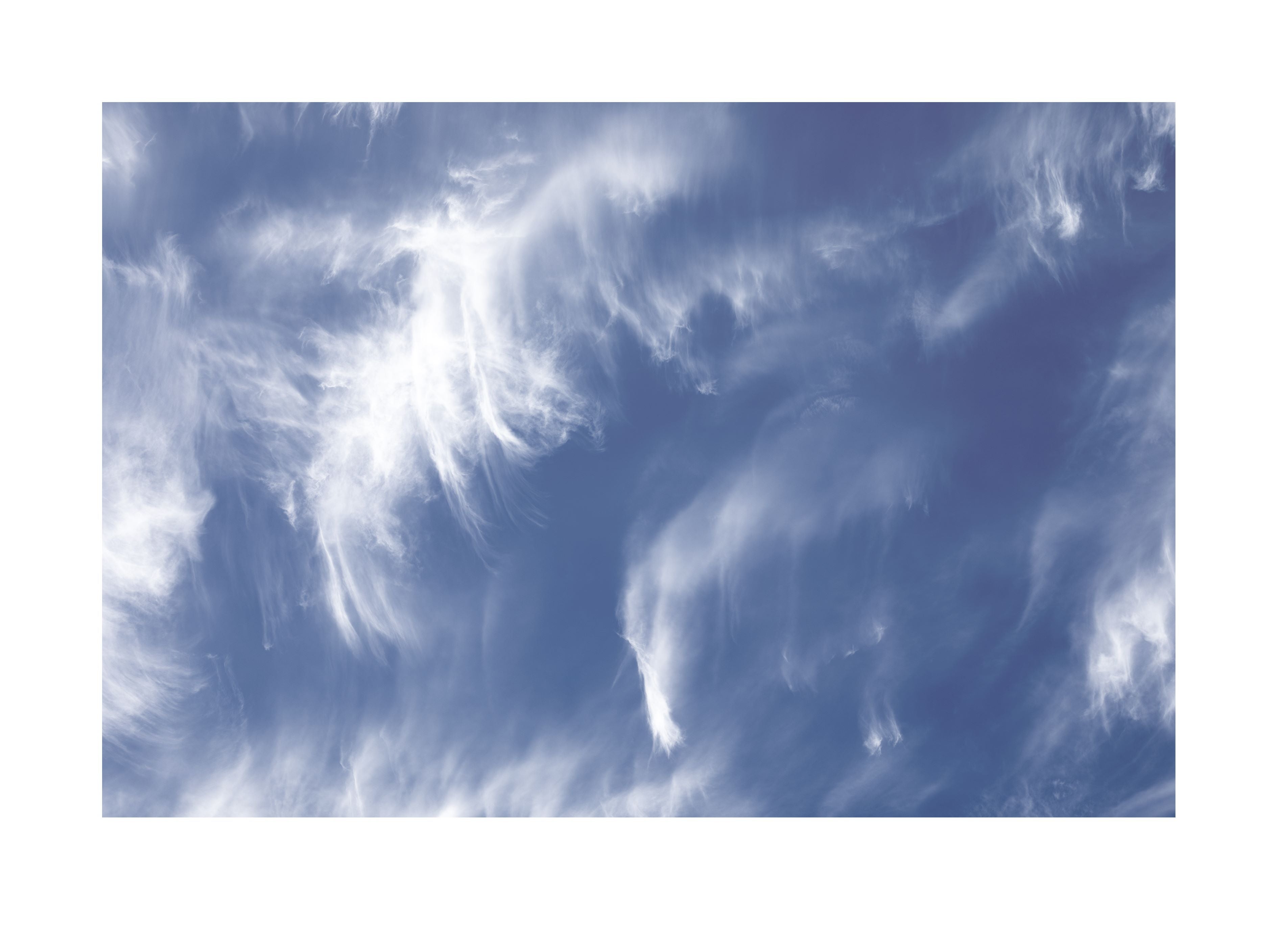 Tie Died Sky Print with weighted border for framing by Kirsten Clark Art
