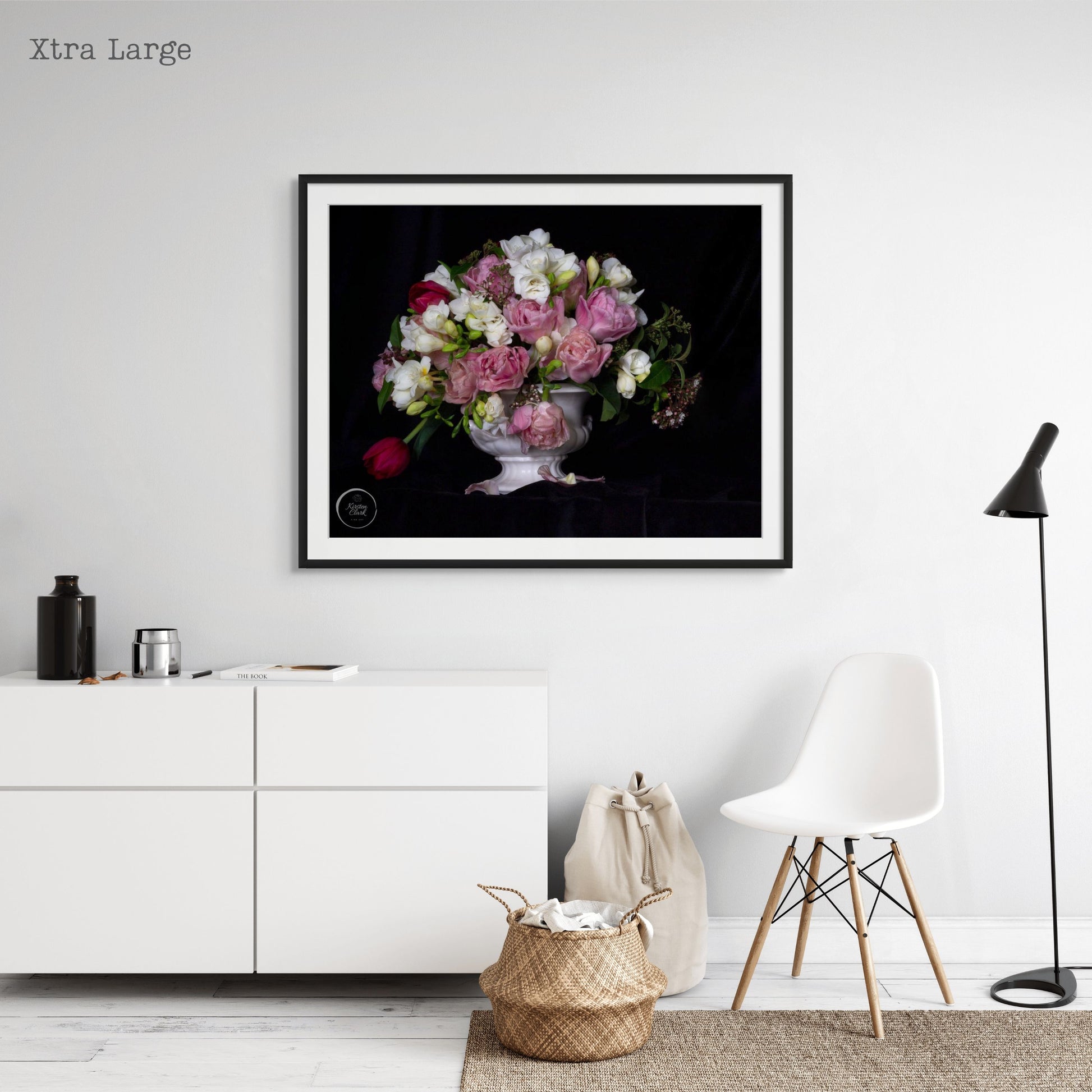 Tulips Poppies and Freesia Still  Life Print XL by Kirsten Clark