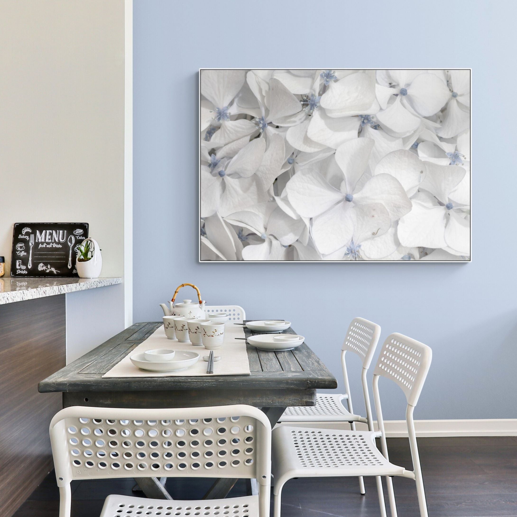 Hydrangea - Cool Summer Whites | Canvas Print