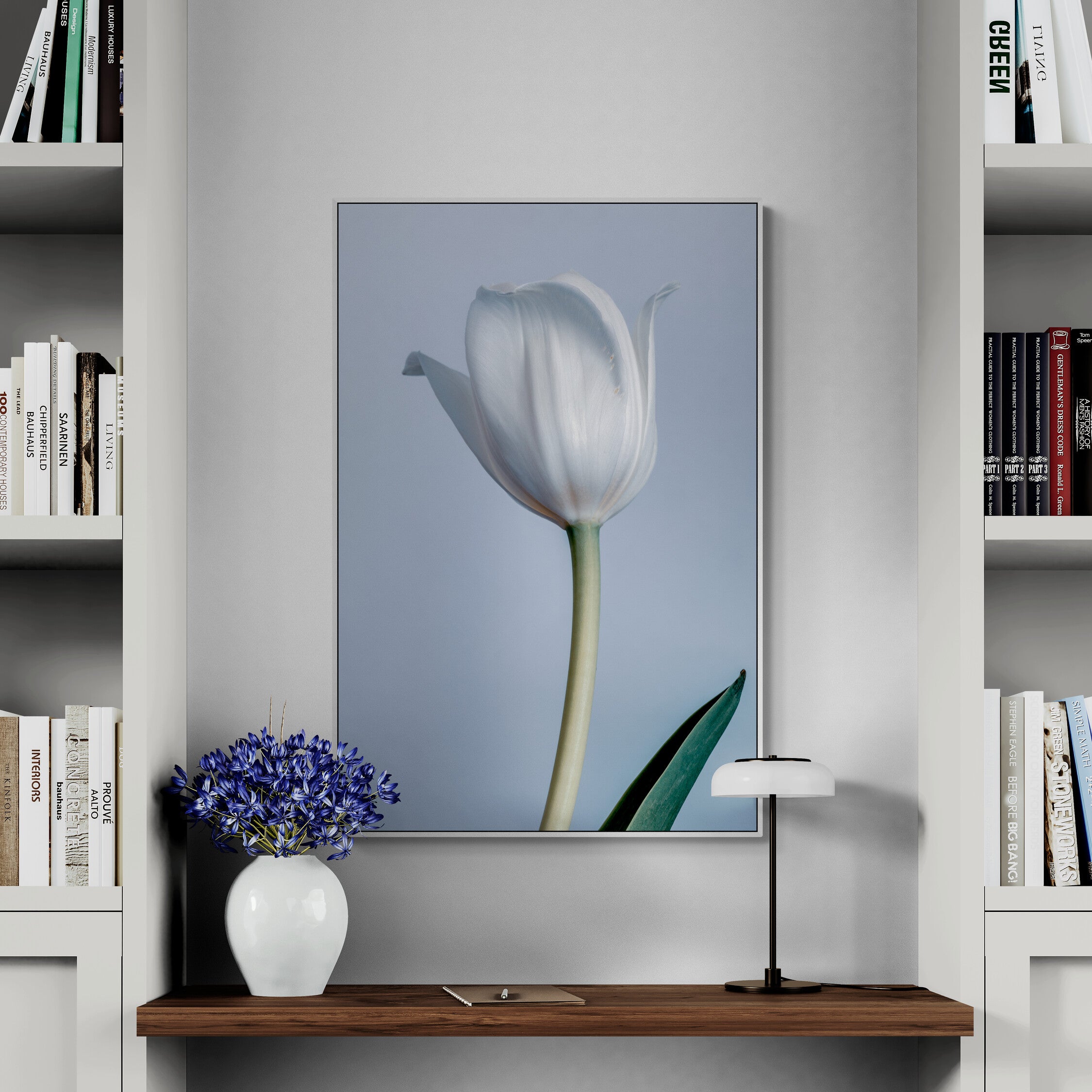 White Tulip Canvas Print