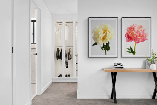 Yellow Peony Wall Art by Kirsten Clark Art