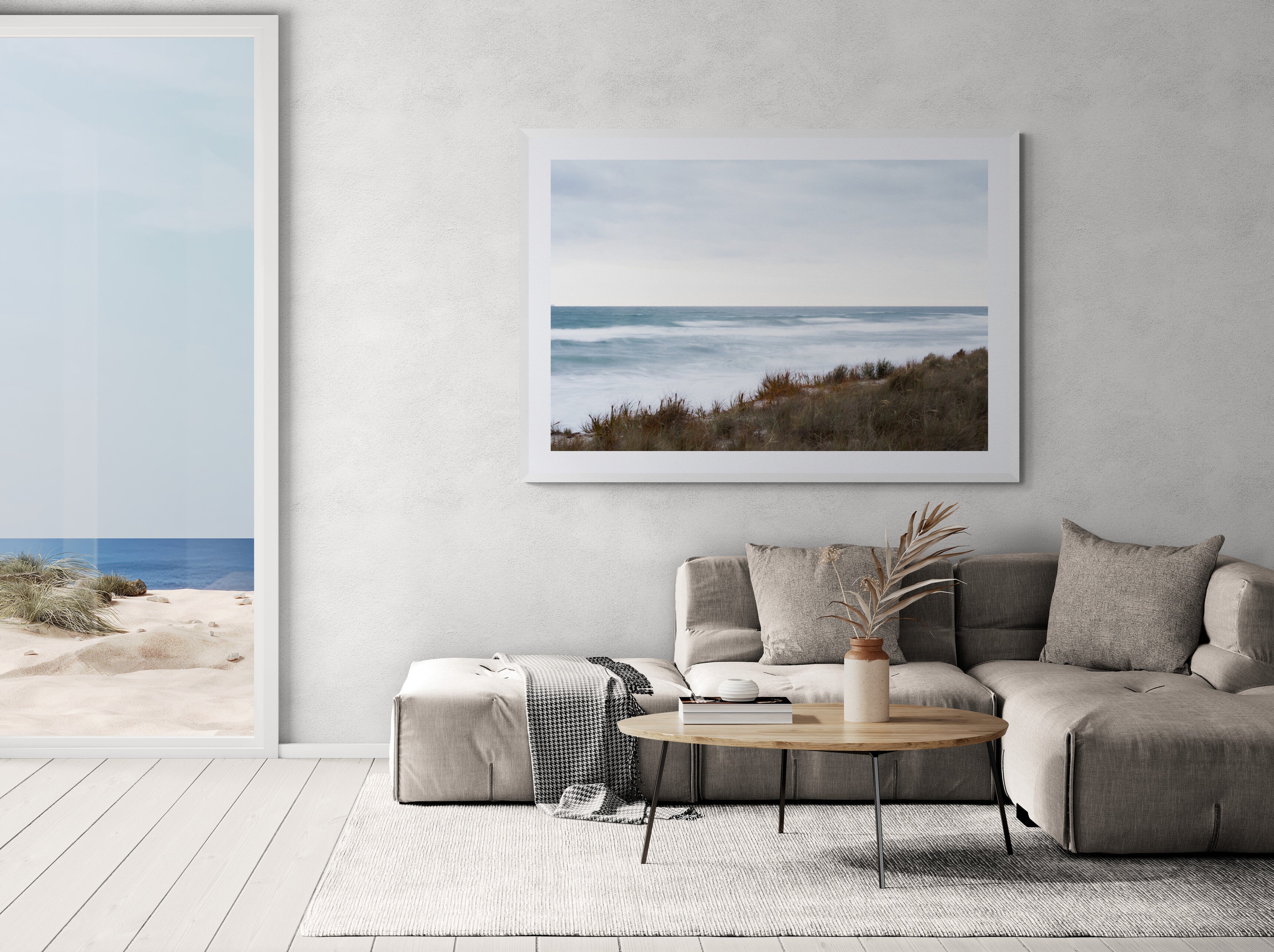 Papamoa Beach From The Dunes Print OE